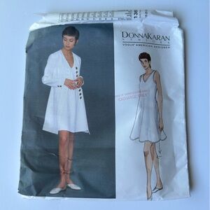 Vintage Rare Donna Karan Vogue American Designer Sewing Pattern 1361